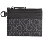 Portefeuille Calvin Klein Jeans  Porte cartes  Ref 60973 Noir 10.2*8.2*1.3 cm