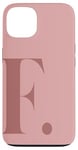 Coque pour iPhone 13 Lettre F minimaliste personnalisable Girly