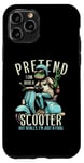 Coque pour iPhone 11 Pro Trottinette grenouille cyclomoteur électrique