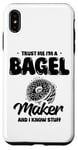 Coque pour iPhone XS Max Croyez-moi, je fabrique des bagels et je sais tout