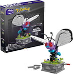 Mega Pokémon Jeu de Construction sans Papillon avec 605 pièces, 17,8 cm de Haut, Ailes Mobiles, Collection Enfants ou Adultes