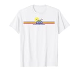 Back To The Future Delorean Retro Chest Stripes T-Shirt