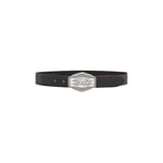 Wrangler Men's Big Buckle Belt, black, 105