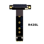 10cm R42SL Riser PCIe PCI-E x4 à M.2 NGFF NVMe Key M key-M Riser Card pci-express 4x Gen3.0 32G/bps câble ruban d'extension