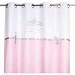 Rideau Princesse Ruban 140x260cm Rose