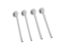 Funktion Spoon straw 4 pcs Silver