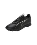 PUMA Mixte Ultra 5 Play TT Soccer Shoe, Black White, 37.5 EU