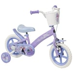 Toimsa Disney Frozen Bicycle, Learn to Ride Bike with Stabilisers, For Ages 3+, with Accessories, Lilac Purple