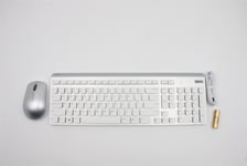 Lenovo Yoga AIO 7 27ARH7 Wireless Keyboard Mouse US Europe Silver 5KM1B81367