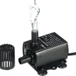 DC12V 5W Ultratyst Mini Borstlös Vattenpump Vattentät Nedsänkbar Fontän