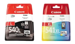 PG540L CL541XL Black & Colour Genuine Canon Ink Cartridges For PIXMA MG4150