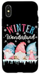 iPhone X/XS Walking In A Winter Wonderland Christmas Cute Gnome Matching Case