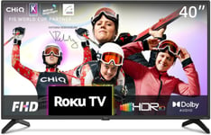 CHiQ ROKU TV L40G5NK, 40 Inch Smart TV, FHD, HDR10, Dolby 40