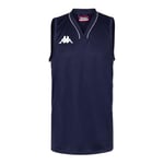 Kappa Cairo Maillot de Basket-Ball Homme, White Blue, FR : M (Taille Fabricant : M)