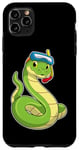 Coque pour iPhone 11 Pro Max Serpent Plongée Tuba Lunettes de natation