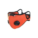 Masque Vélo Moto Protection Anti Pollution Cyclisme Equitation Unisexe Lavable Demi-Masque Taille Unique Orange