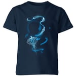 Fantastic Beasts Newt Silhouette Kids' T-Shirt - Navy - 3-4 ans - Navy