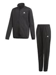 Boys, adidas Junior Essentials Tracksuit - Black/White, Black, Size 13-14 Years