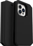 Otterbox pour Apple iPhone 13 Pro, Etui Folio Antichoc, Toucher Doux et Lisse, Série Strada Via, Noir