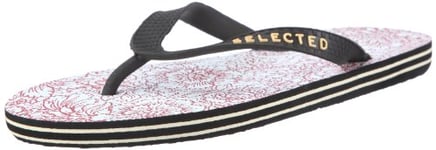 SELECTED Floral Flip Flops 16027089, Tongs homme - Rouge-TR-E1-77, 40-41 EU