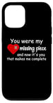 Coque pour iPhone 12/12 Pro You Were My Missing Puzzle Piece Valentines Day Couple Heart