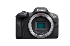 Canon EOS R100 (Body) - Compact Mirrorless Digital Camera - 24.1 MP, 4K Resolution - Dual Pixel CMOS AF, DIGIC 8 Processor - 6.5 FPS Continuous Shooting - Face & Eye Detection, Bluetooth, Wi-Fi, GPS