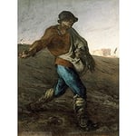 Jean Francois Millet The Sower Art Print Canvas Premium Wall Decor Poster Mural