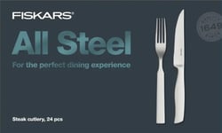 Fiskars Fs.Steak Cutlery Set 24 Pcs. All Steel