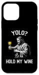 Coque pour iPhone 12 mini YOLO Hold My Wine Funny Jesus Easter JK BRB Ressurection