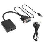 Vga To Hdmi Converter Cable With Audio For Projector Pc Hdtv