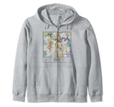 Rugrats Group Polaroid Zip Hoodie