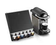 CEP Nespresso Coffee Capsule Pod Holder, Black, 24.5 x 17 x 25.2 cm