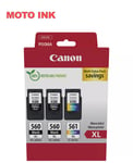 Canon PG-560XL x 2 / CL-561XL High Yield Genuine Ink Cartridges PIXMA TS7450a