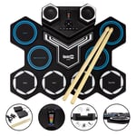 RockJam Roll Up Drum Kit with Bluetooth and Built-in Rechargeable Battery