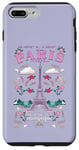 Coque pour iPhone 7 Plus/8 Plus Paris Tour Eiffel Floral French Retro Cute Y2K Graphic