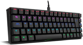 Ozone Mini Clavier Gaming Tactical -Oztacticalsp- Clavier Mécanique Sans Pavé Numérique, Bluetooth, Switches Outemu Rouge, Rétroéclairage Led Rgb, Silencieux, Disposition Espagnole, Noir