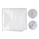 Indoor Window Insulation Film Back Adhesive Hook Loop Fasteners Reusable Cut NAU