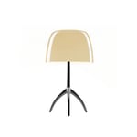 Foscarini - Lumiere Piccola Black Chrome/Warm White - Bordslampor - Rodolfo Dordoni - Beige