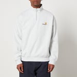 Carhartt WIP Half Zip American Script Cotton-Blend Jersey Sweatshirt - XXL