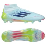 adidas F50 Elite Mid Fg Stellar Icon - Almost Blue/semi Lucid Blue/gul Dam - Gräs (Fg), storlek 38⅔