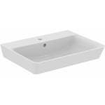 Connect Air - Lavabo Cube , 60x46x16 cm, avec un trou pour mitigeur, blanc E029801 - Ideal Standard