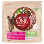 Purina One Mini Adult Weight Control / Sterilised Kalkun & Ris - 9 kg (6 x 1,5 kg)