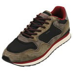 HOFF Mexicali Mens Casual Trainers in Khaki Black - 12 UK