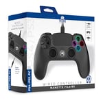 Freaks and Geeks - Manette Filaire Noire pour PS4 avec Câble 3M avec prise Jack