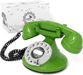 Telephone Fixe Vintage/Telephone Filaire Vintage/Telephone Retro/Telephone Fixe Retro/Telephone Fixe avec Fil/Telephone Vintage Retro/Telephone Vert