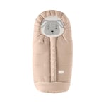 Nuvita 9605 Junior Chiots | Sac Universel pour Poussette avec Animaux | Parfait pour Les Enfants de 6 à 36 Mois (100 cm) | Résistant au Froid jusqu'à -13 °C | Beige