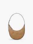 Longchamp Le Roseau Essential Small Leather Hobo Bag, Fawn