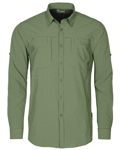 Pinewood Skjorta LS Namibia Travel Check 5341 (Färg: Pine Green/Off White, Storlek: 3XL)