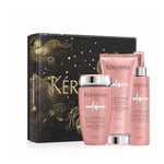 KÉRASTASE Chroma Absolu - Coffret de Fin d'Année - Bain Chroma Respect + Fondant Cica Chroma + Sérum Chroma Thermique - Acides Aminés & Centella Asiatica - Cheveux Colorés Sensibilisés ou Abîmés