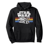 Star Wars Millennium Falcon 77 Retro Lines Logo Pullover Hoodie